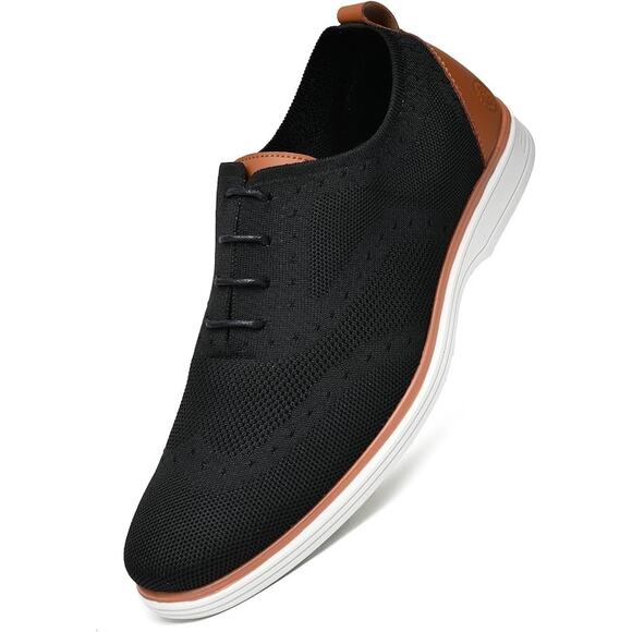 Men\'s Casual Mesh Fashion Sneakers - Comfortable Slip-On Oxfords, Size 12 main image 9